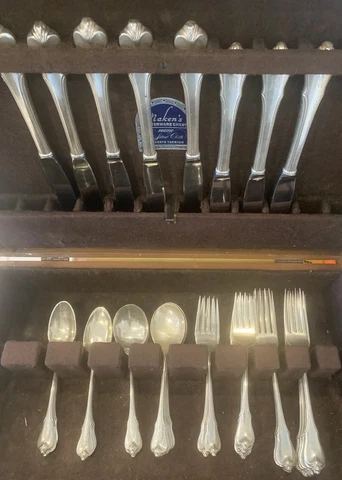 Antique Mid-Century Modern Silver Flatware Sets thumbnail