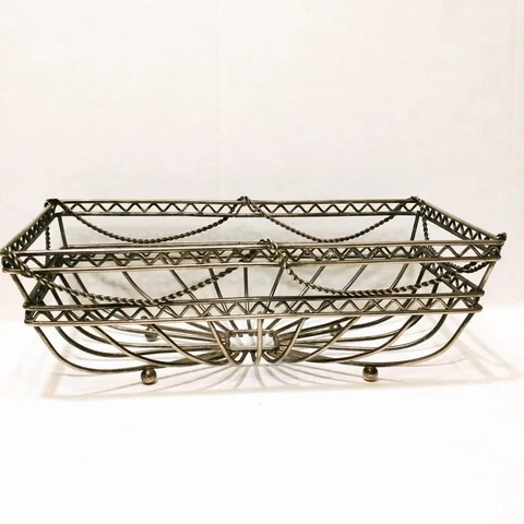 Antique Mid-Century Modernism Wire Baskets thumbnail