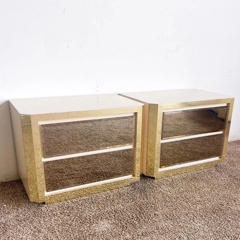 Antique Mirrored Nightstands thumbnail