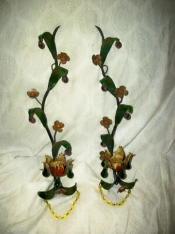 Antique Mixed Material Sconces thumbnail