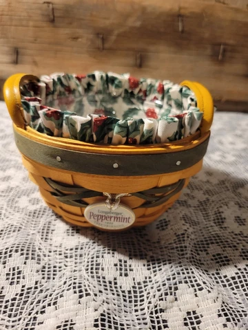 Antique Mixed Materials Basket Liners thumbnail