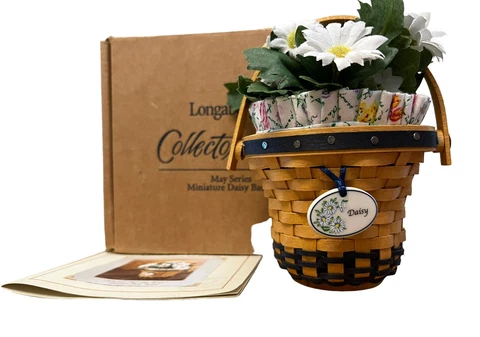Antique Mixed Materials Miniature Baskets thumbnail