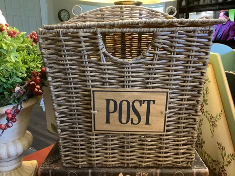 Antique Mixed Materials Storage Baskets thumbnail