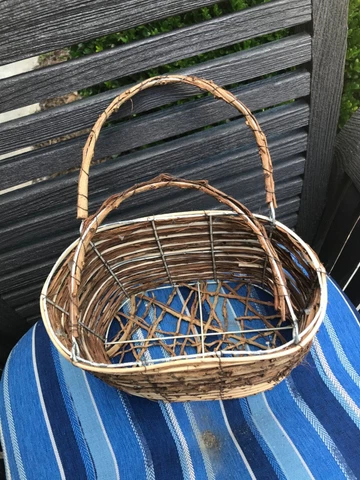 Antique Mixed Materials Wire Baskets thumbnail