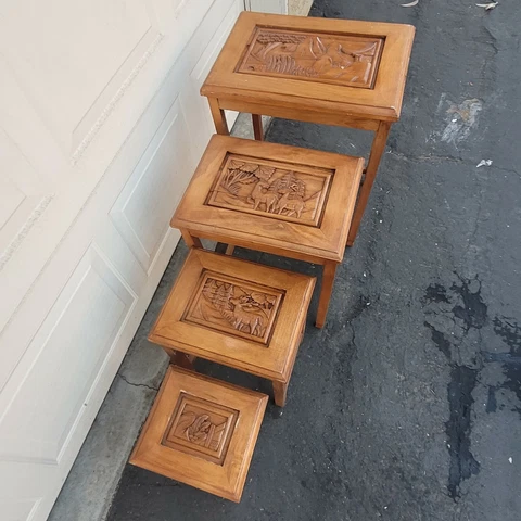 Antique Modern Nesting Tables thumbnail
