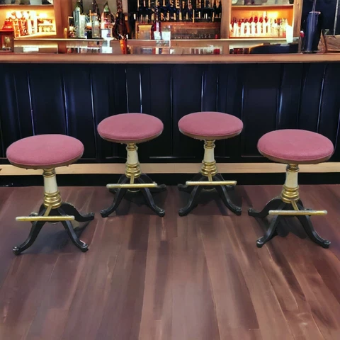 Antique Multicolor Bar Stools thumbnail