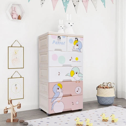 Antique Multicolor Chest Of Drawers thumbnail