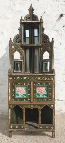 Antique Multicolor Corner Cabinets thumbnail