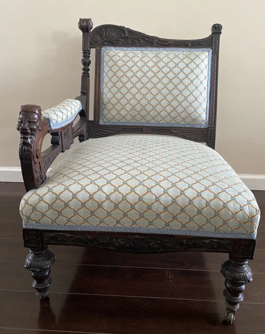 Antique Multicolor Parlor Chairs thumbnail