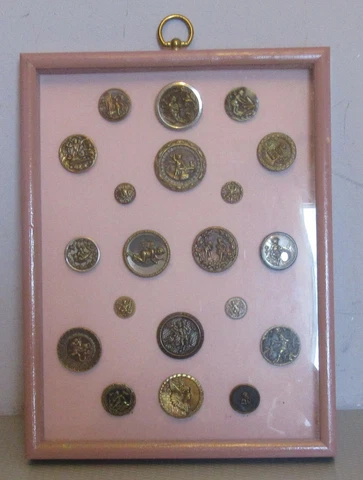 Antique Multicolor Sewing Shank Buttons thumbnail