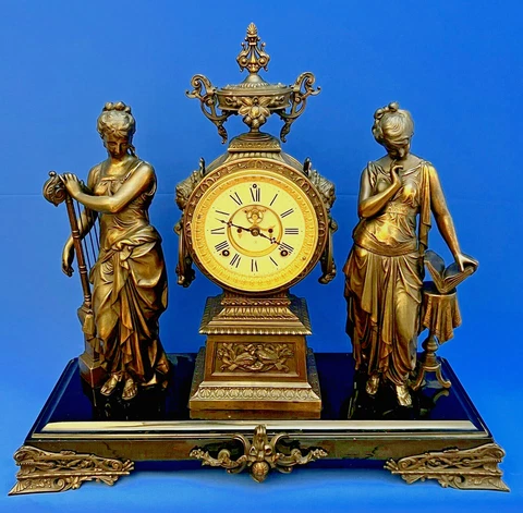 Antique Musical Desk Clocks thumbnail