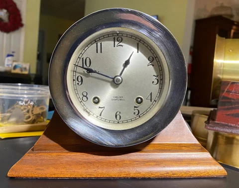 Antique Nickel Desk Clocks thumbnail