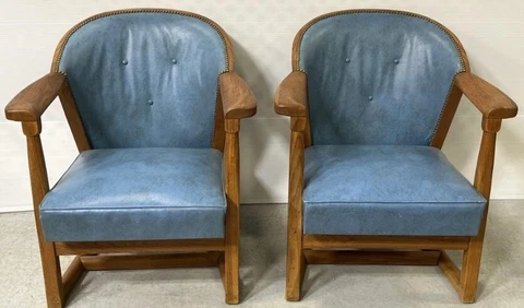 Antique Oak Armchairs thumbnail