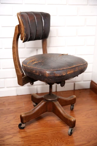 Antique Oak Banker's Chairs thumbnail