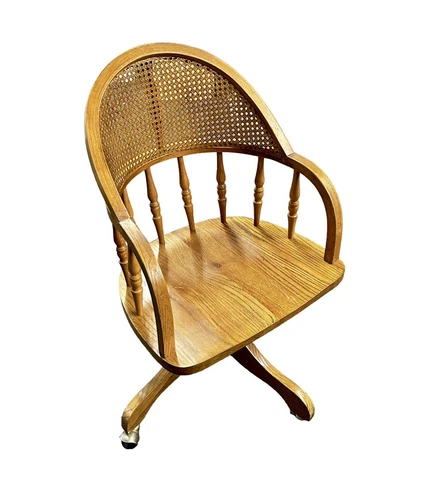 Antique Oak Banker's Chairs thumbnail