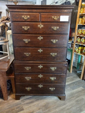 Antique Oak Chest Of Drawers thumbnail