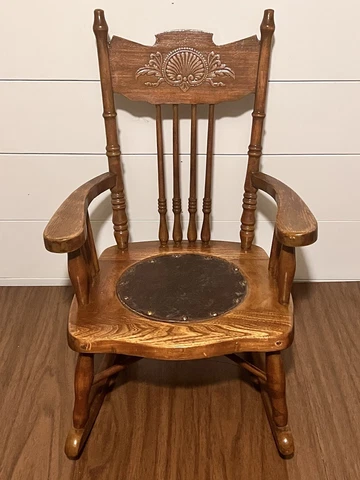 Antique Oak Child's Chairs thumbnail