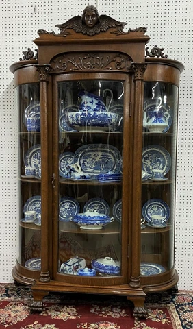 Antique Oak Curio Cabinets thumbnail