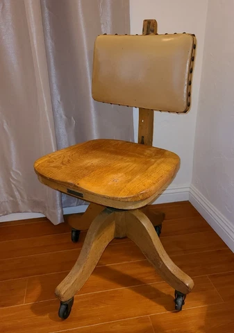 Antique Oak Desk Chairs thumbnail