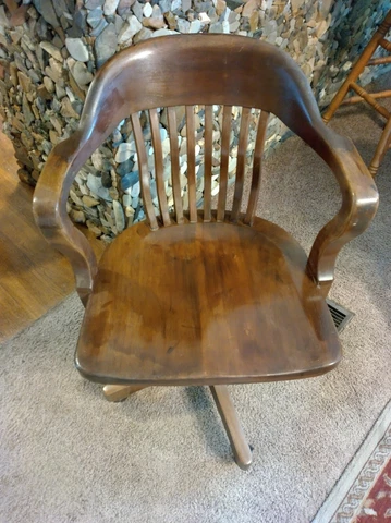 Antique Oak Office Chairs thumbnail
