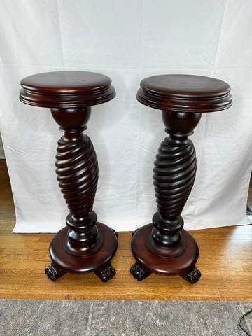 Antique Oak Plant Stands thumbnail