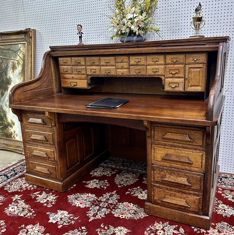 Antique Oak Roll Top Desks thumbnail