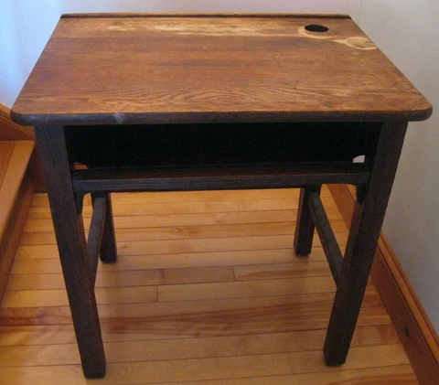 Antique Oak School Desks thumbnail
