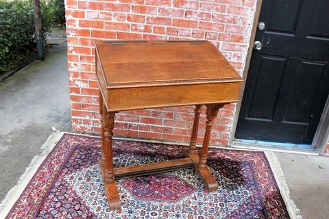 Antique Oak School Desks thumbnail