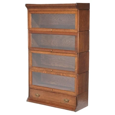 Antique Oak Stacking Bookcases thumbnail