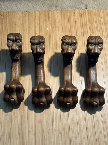 Antique Oak Table Legs thumbnail