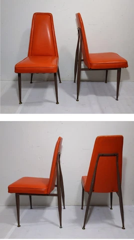 Antique Orange Dining Chairs thumbnail