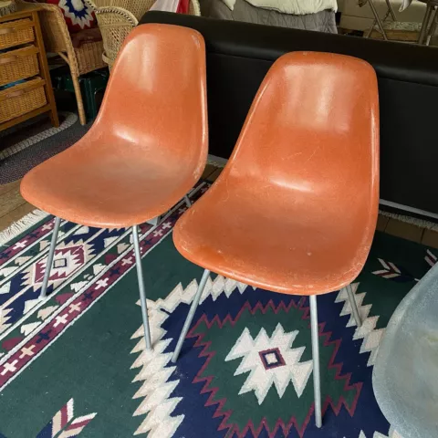 Antique Orange Side Chairs thumbnail