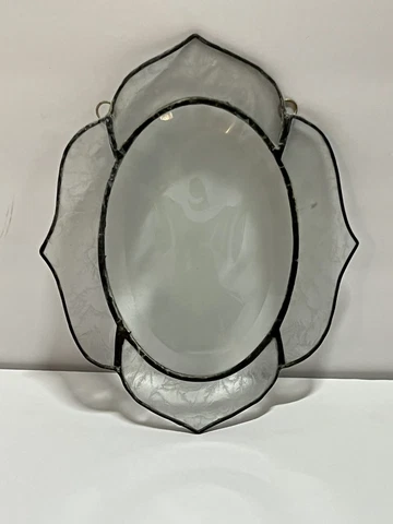 Antique Oval Stained Glass Window Hangings thumbnail