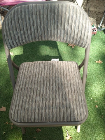 Antique Padded Seat Folding Chairs thumbnail