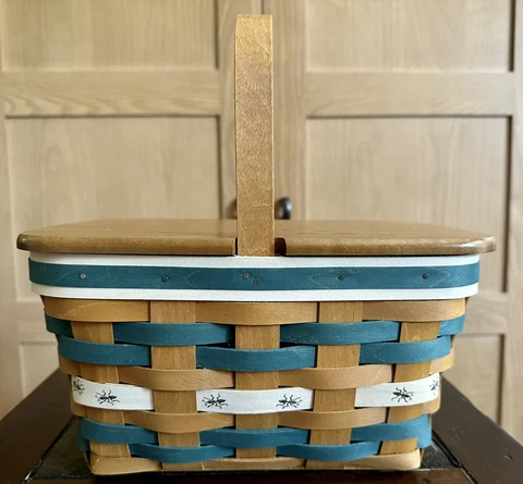 Antique Painted Picnic Baskets thumbnail