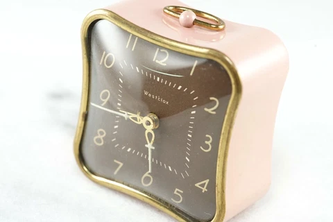 Antique Pink Alarm Clocks thumbnail