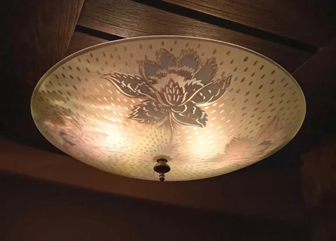 Antique Pink Semi-Flush Mounts thumbnail