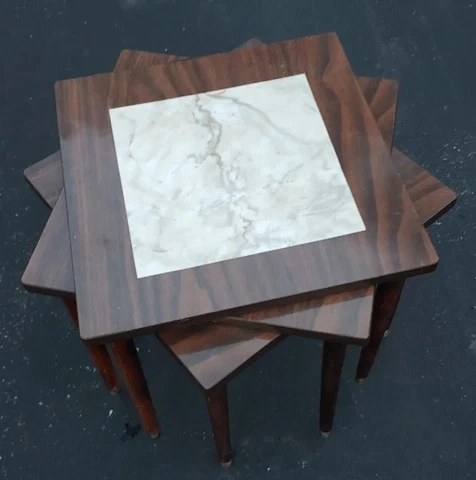 Antique Plastic Nesting Tables thumbnail