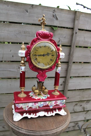 Antique Porcelain Desk Clocks thumbnail