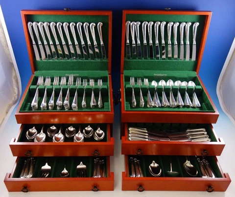 Antique Queen Anne Silver Flatware Sets thumbnail