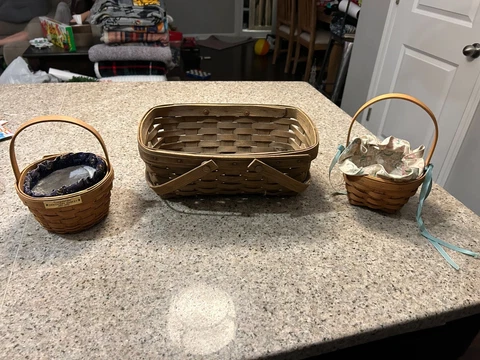 Antique Rectangle Bread Baskets thumbnail