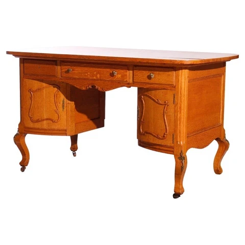 Antique Rectangle Partners Desks thumbnail