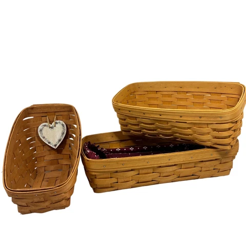 Antique Rectangle Storage Baskets thumbnail