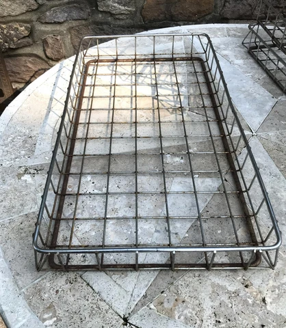 Antique Rectangle Wire Baskets thumbnail