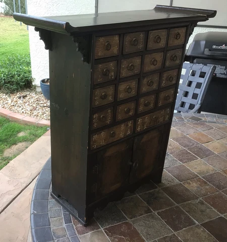 Antique Rectangular Apothecary Cabinets thumbnail