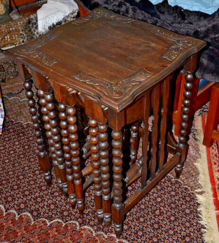 Antique Rectangular Nesting Tables thumbnail