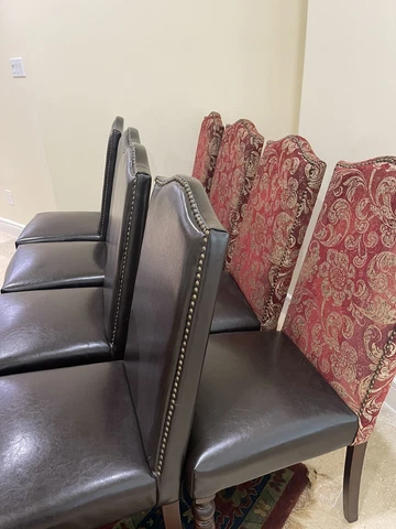 Antique Red Dining Chairs thumbnail