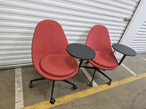 Antique Red Lounge Chairs thumbnail