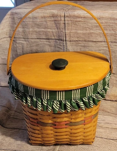 Antique Red Picnic Baskets thumbnail