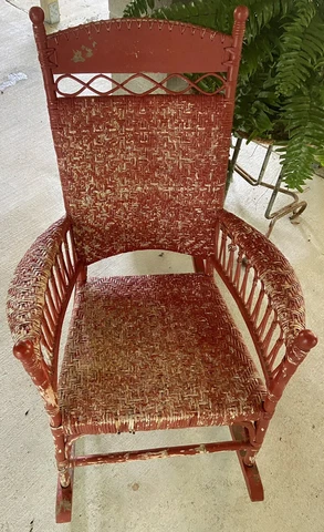 Antique Red Rocking Chairs thumbnail